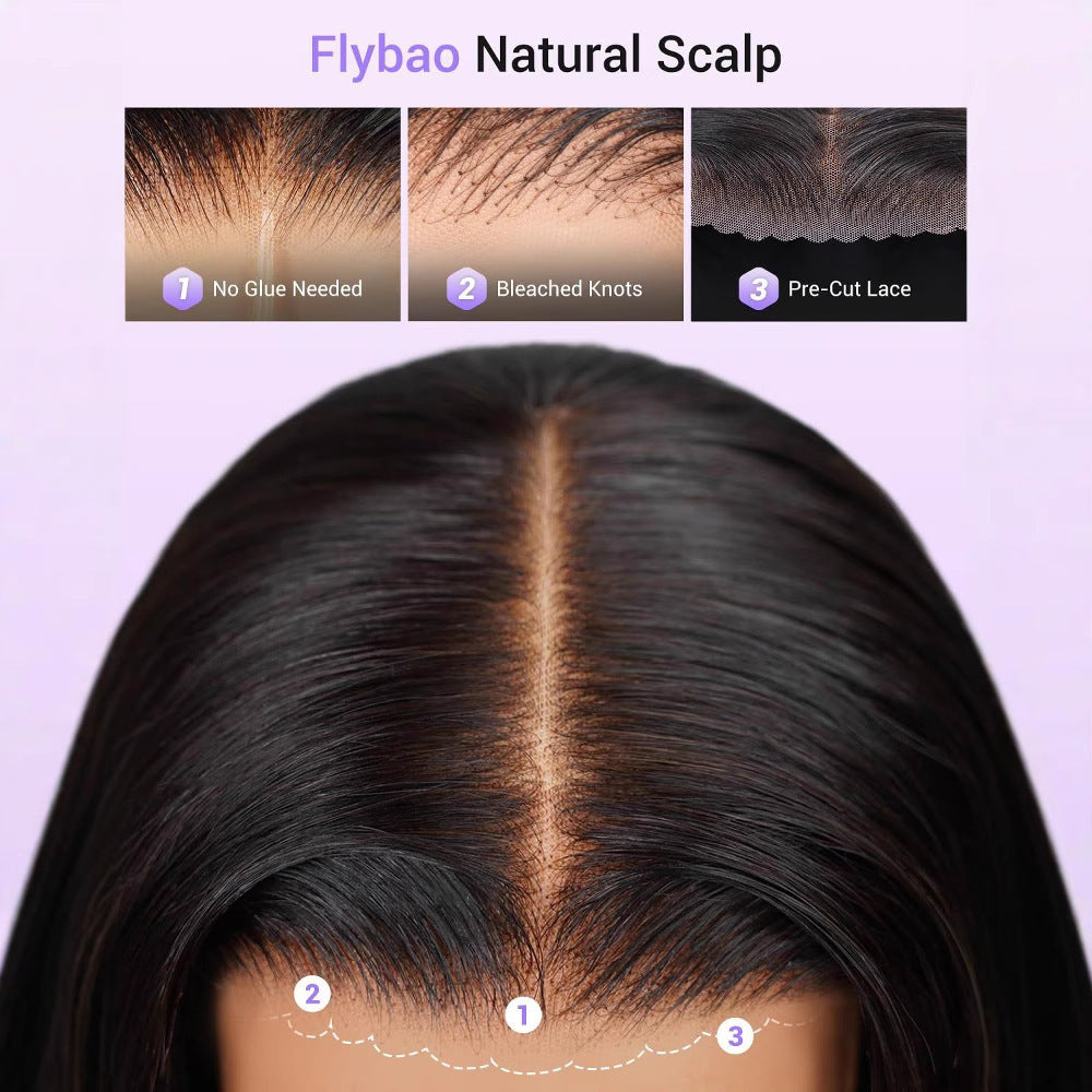 Long Straight Lace Front Human Hair Wig