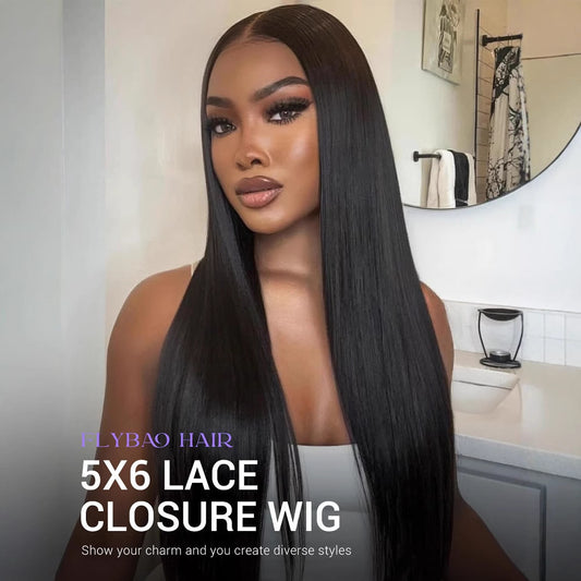 Long Straight Lace Front Human Hair Wig