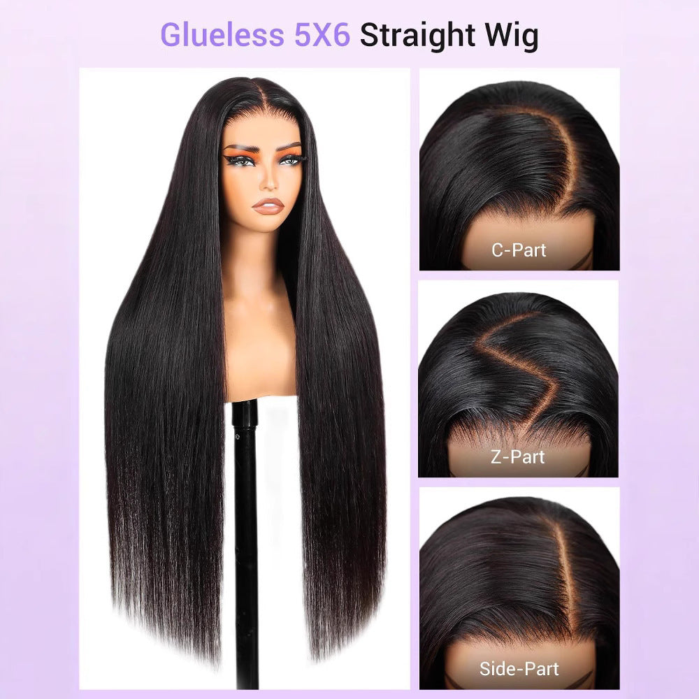 Long Straight Lace Front Human Hair Wig
