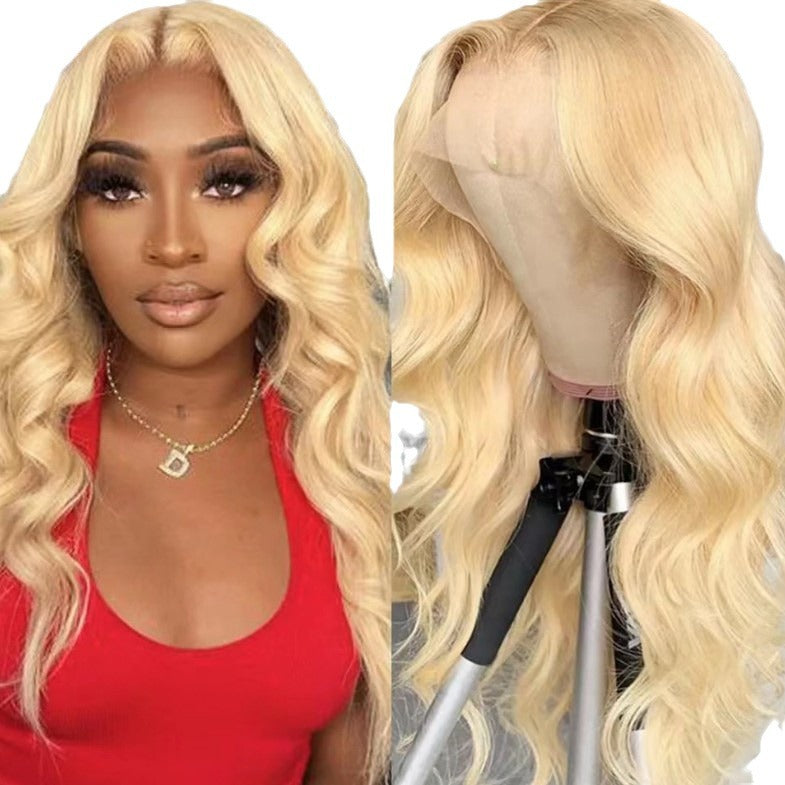 Honey Blonde Highlight Human Hair Wig