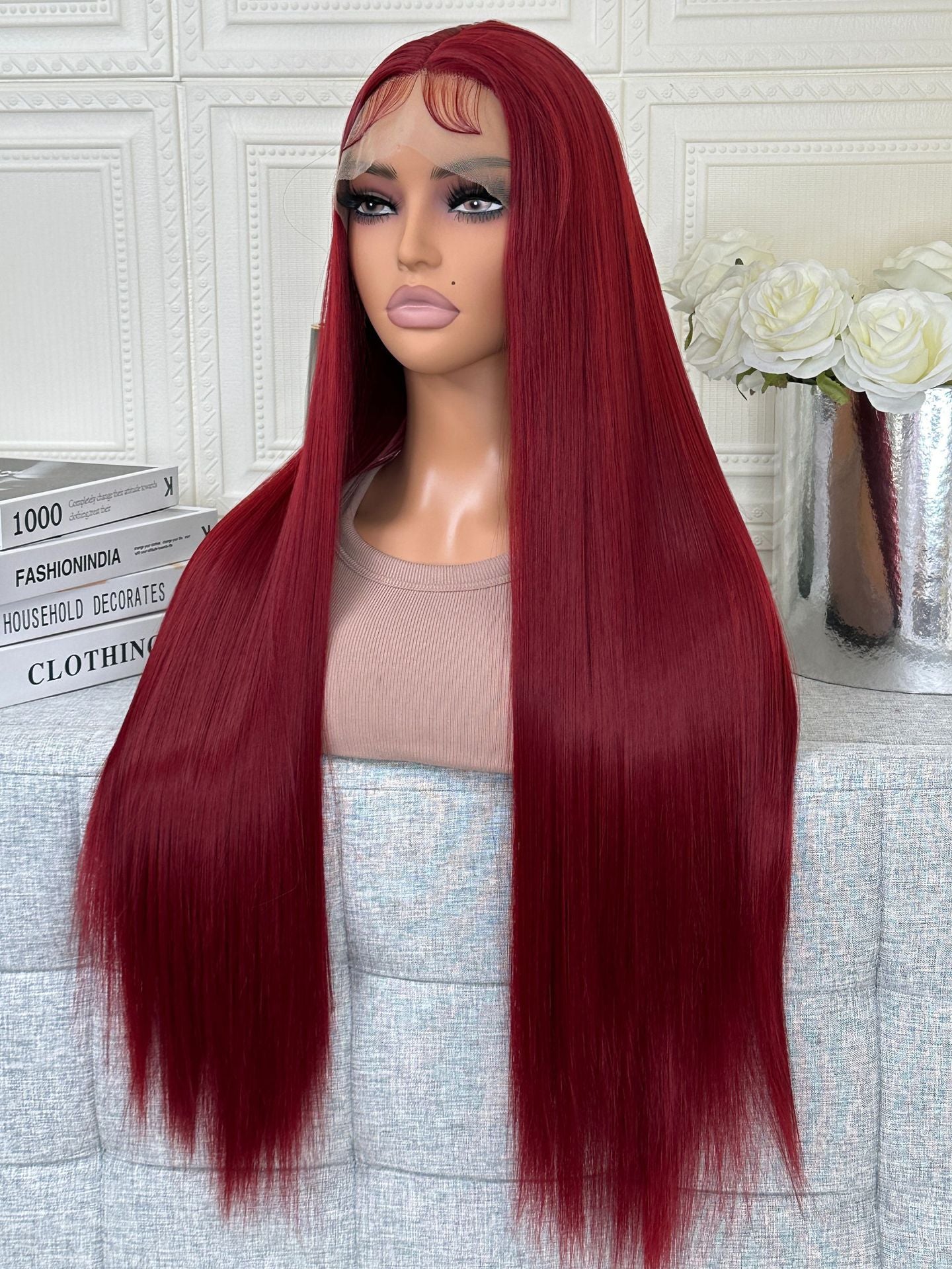 Long Straight Lace Front Human Hair Wig