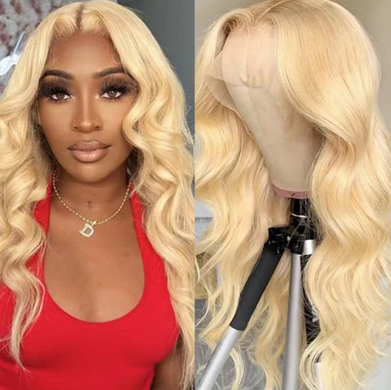Honey Blonde Highlight Human Hair Wig
