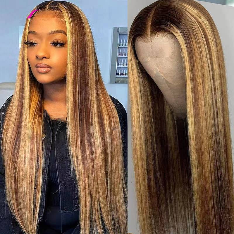 Long Straight Lace Front Human Hair Wig